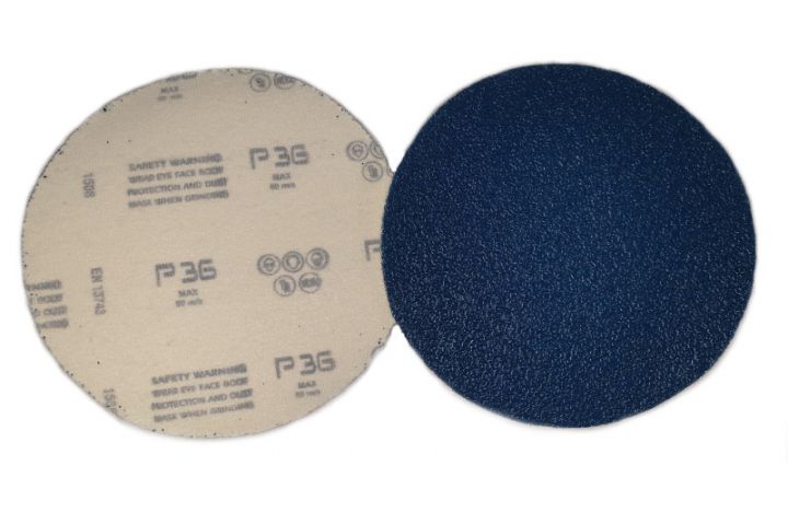 Velvet-velcro abrasive disc for portable machine Zirconia